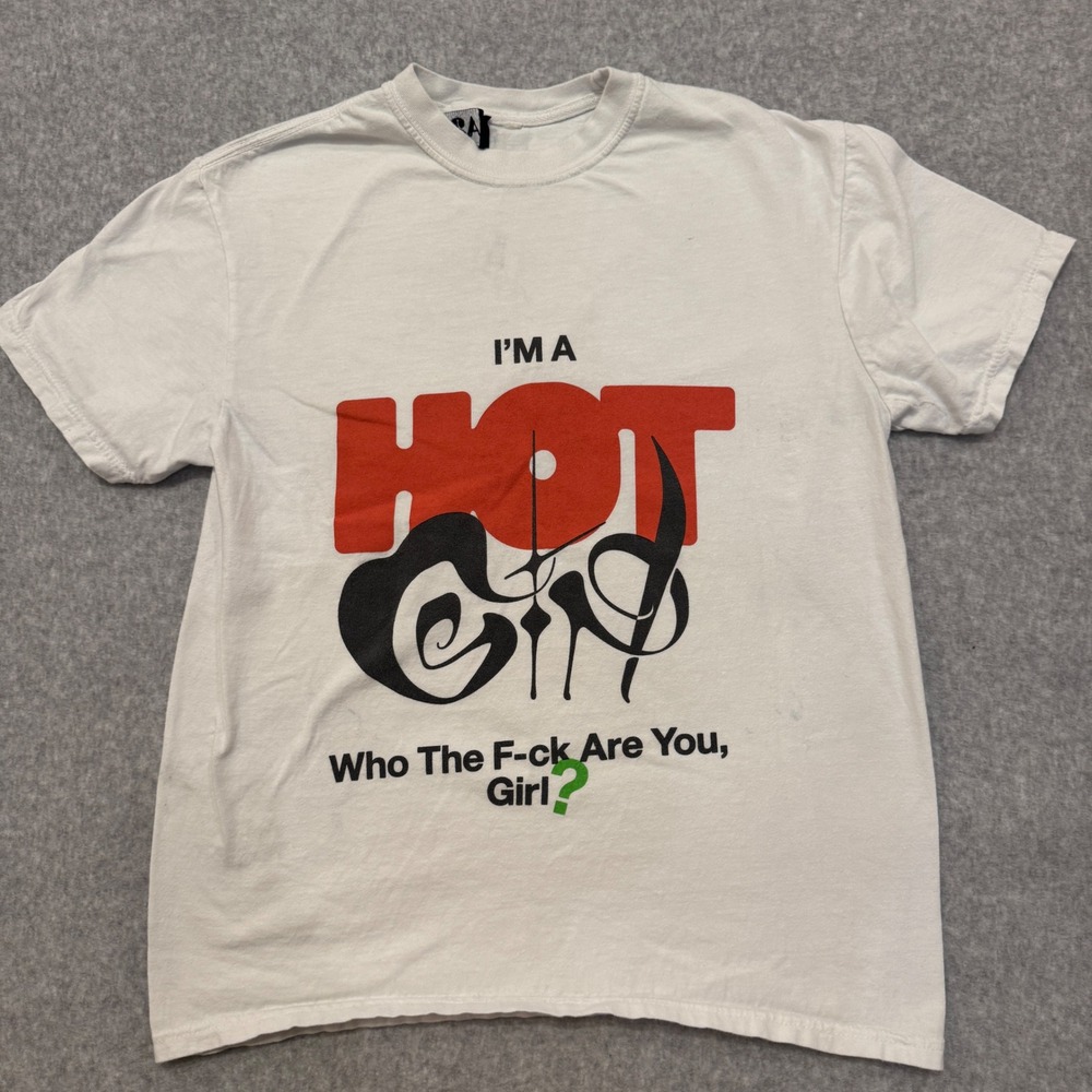 A24 Charli XCX Bodies Bodies Bodies Hot Girl Graphic T-Shirt White Medium